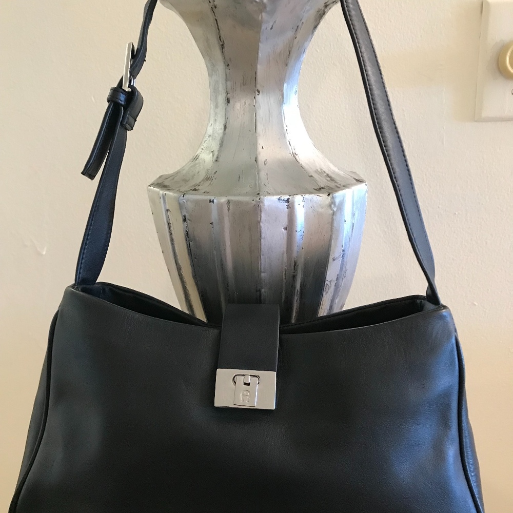 Ladies Black leather